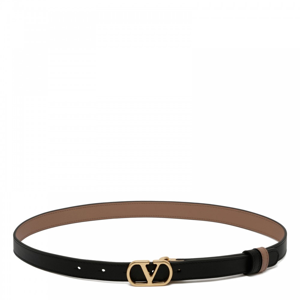 Vlogo signature reversible belt