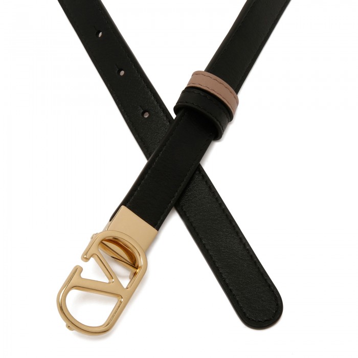 Vlogo signature reversible belt