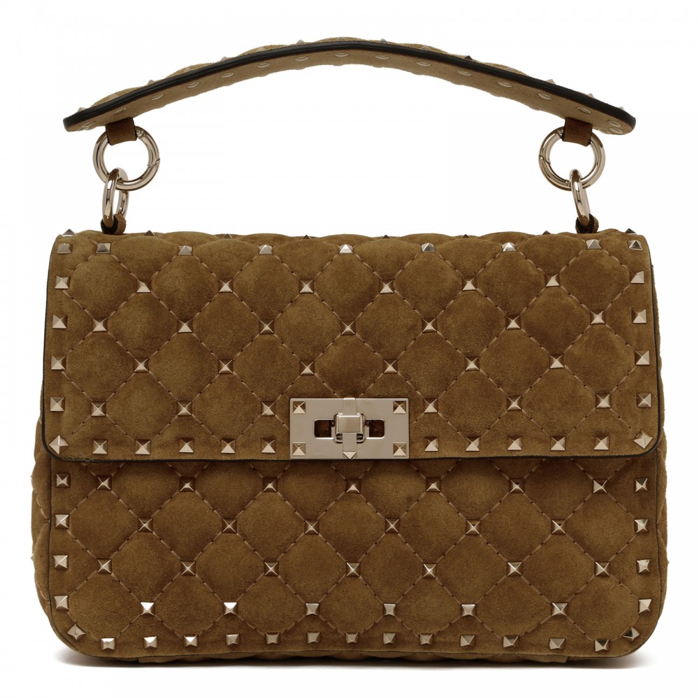 Rockstud spike medium shoulder bag