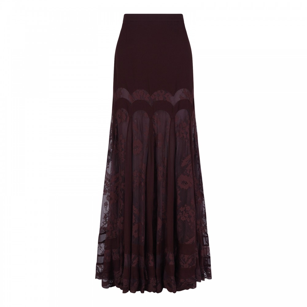 Valiant panelled maxi skirt