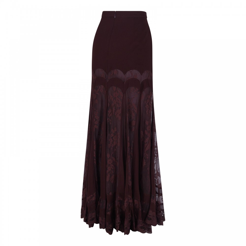 Valiant panelled maxi skirt