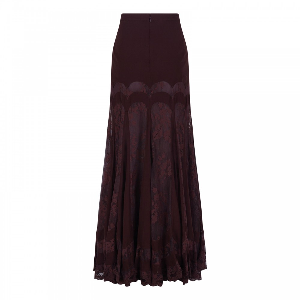 Valiant panelled maxi skirt