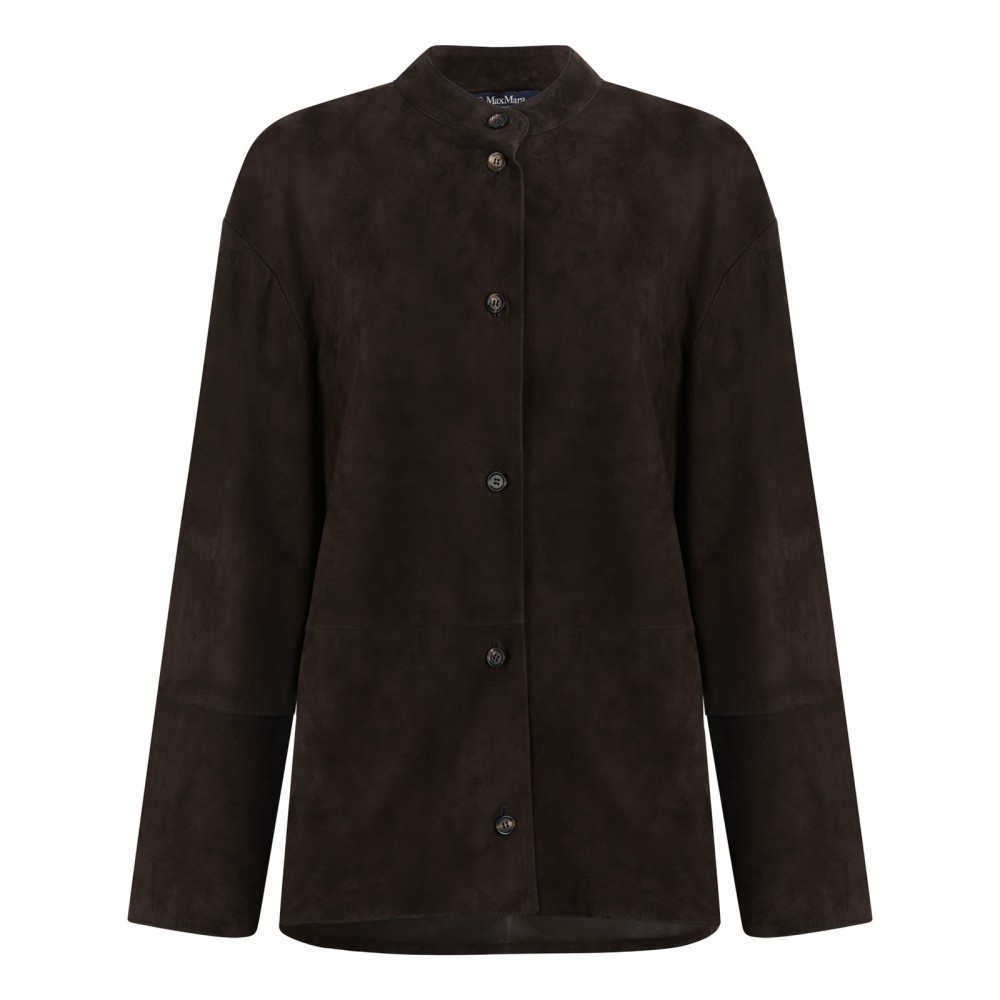 Danzante dark brown suede shirt