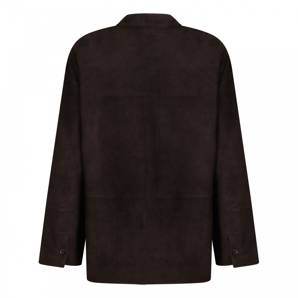 Danzante dark brown suede shirt