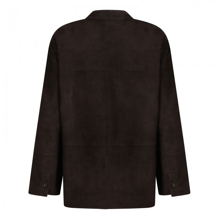 Danzante dark brown suede shirt