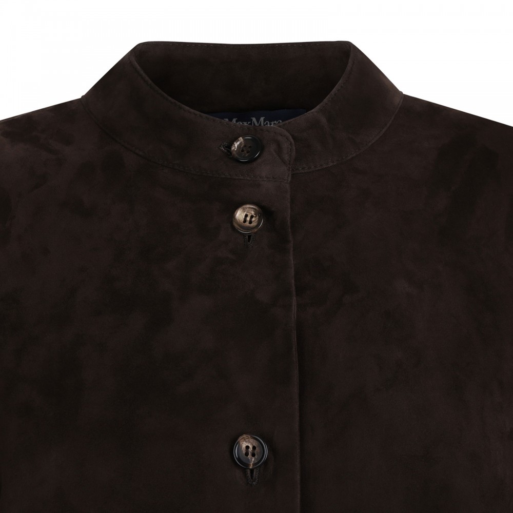 Danzante dark brown suede shirt