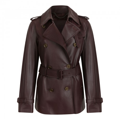Kensington leather trench...