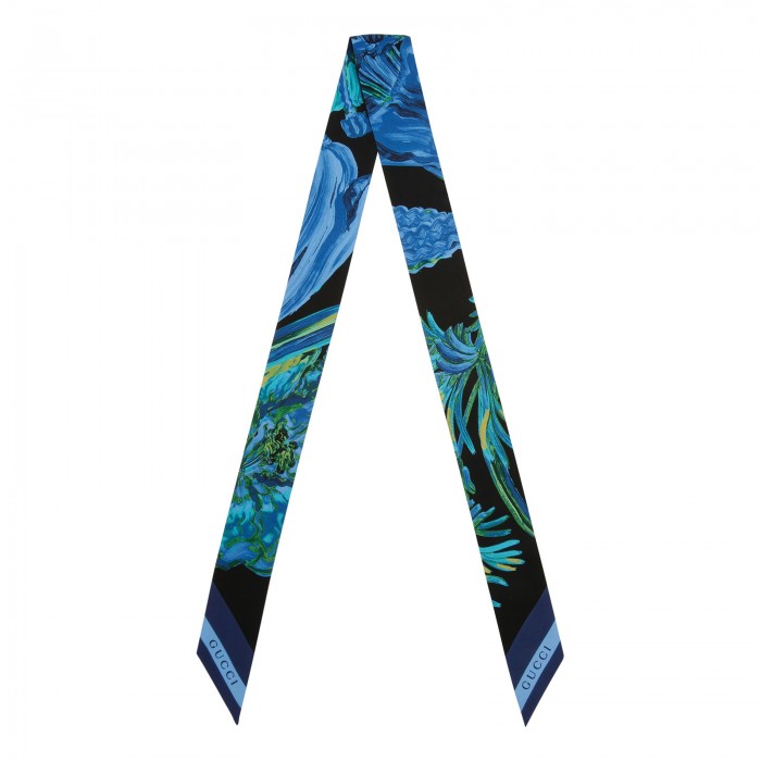 Floral print ribbon