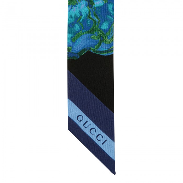 Floral print ribbon