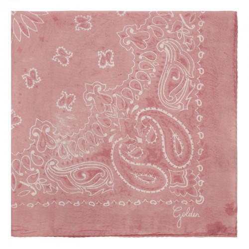 Paisley print silk scarf