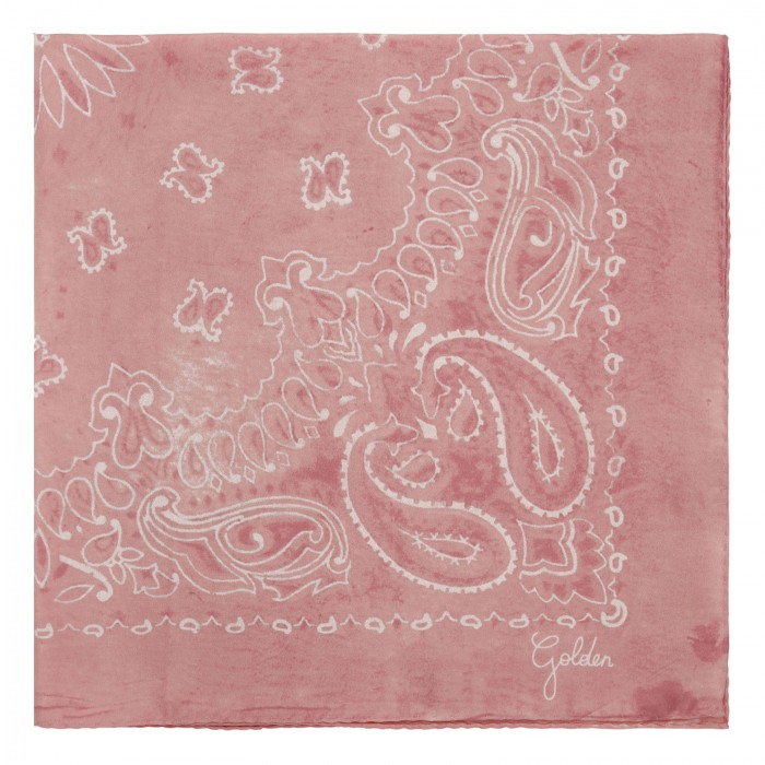 Paisley print silk scarf