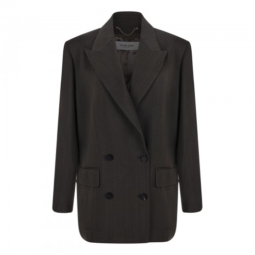 Blazer with drawstring
