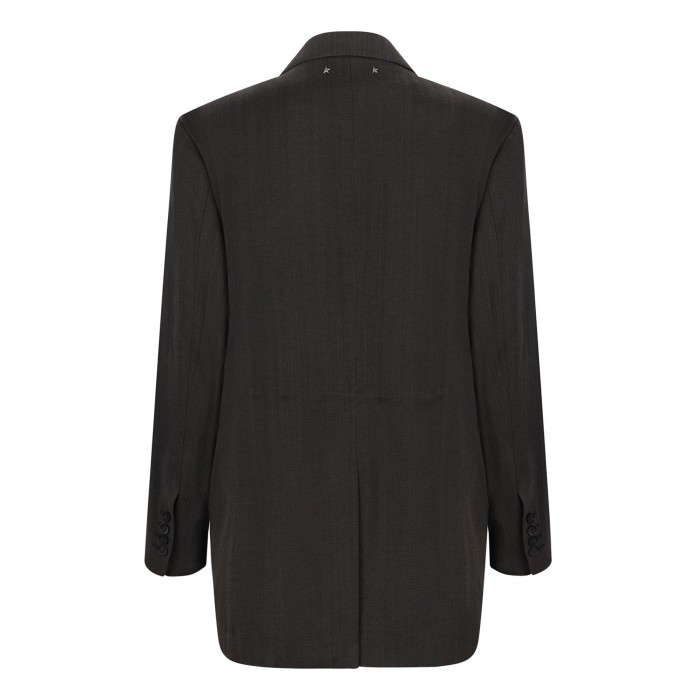 Blazer with drawstring