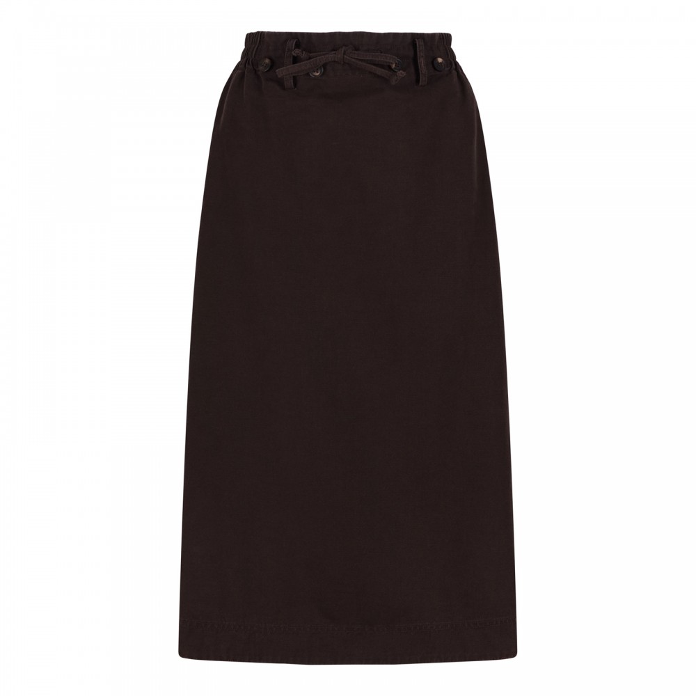 Taupe cotton circle skirt