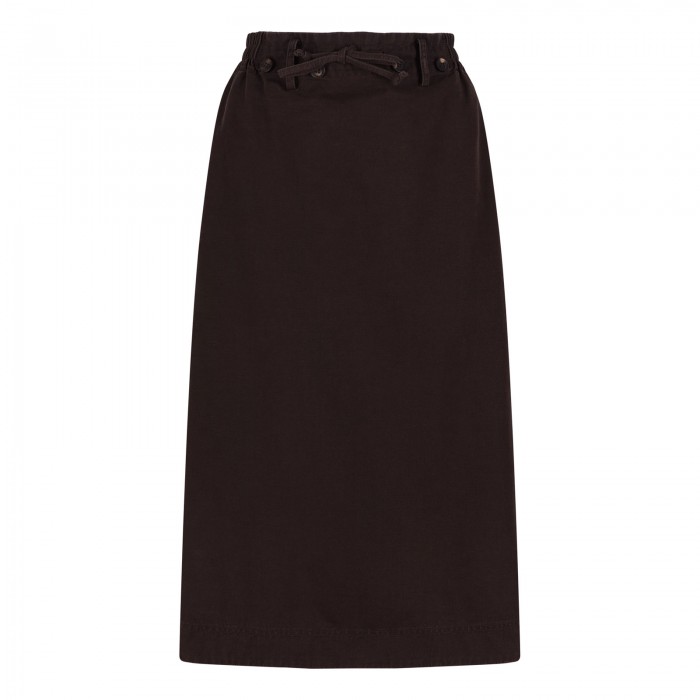 Taupe cotton circle skirt