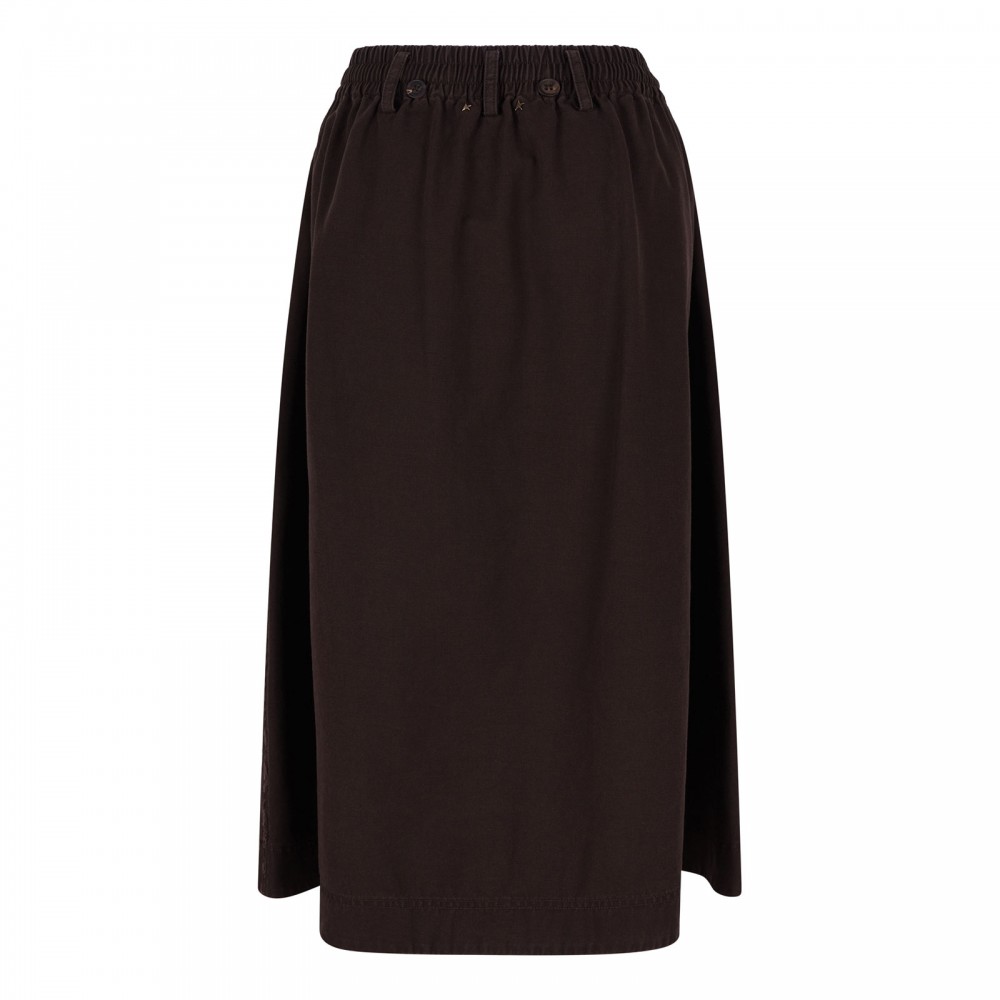 Taupe cotton circle skirt