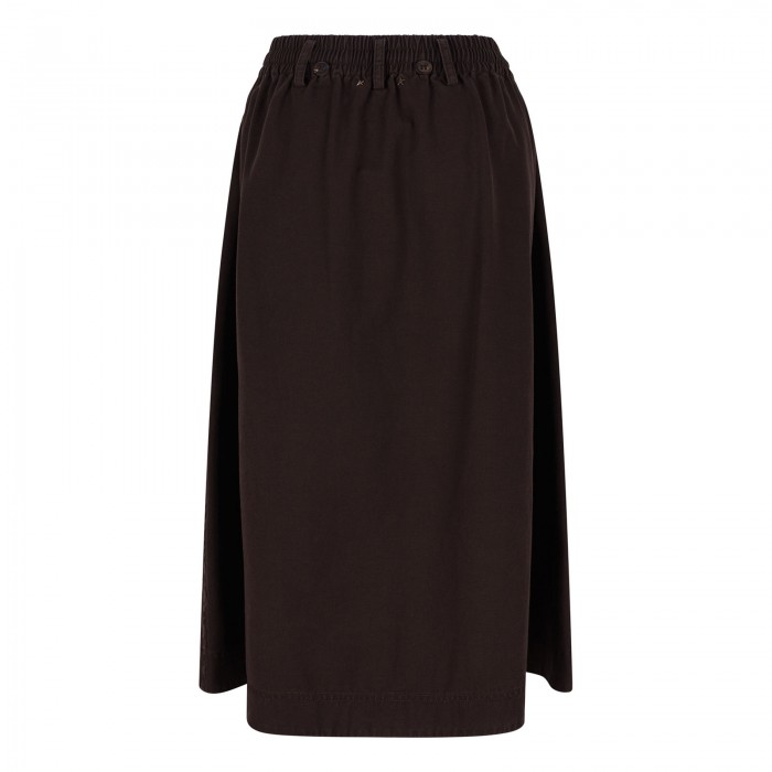 Taupe cotton circle skirt
