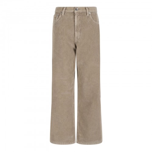 Korea rope corduroy pants