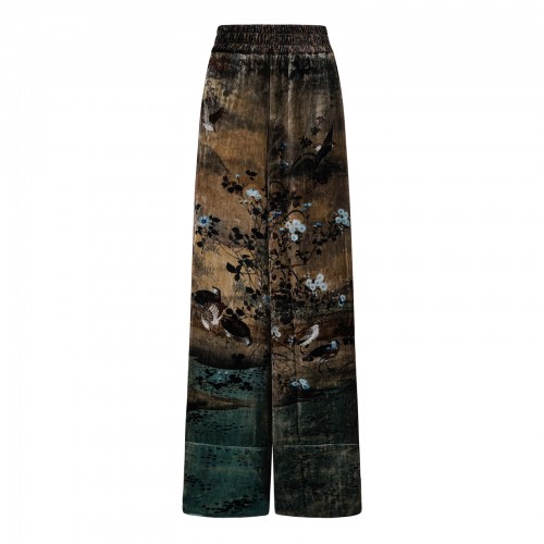Kanada silk blend pants