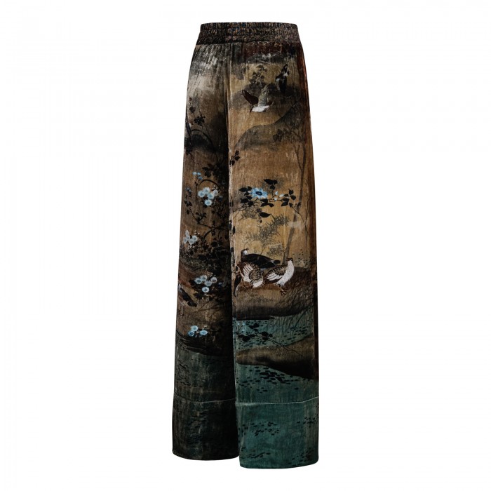 Kanada silk blend pants