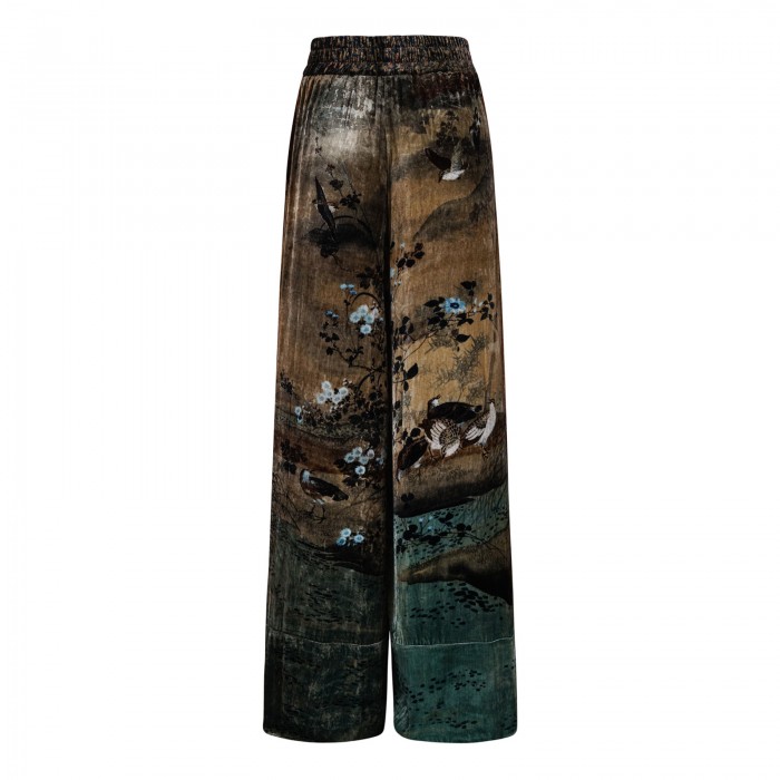 Kanada silk blend pants
