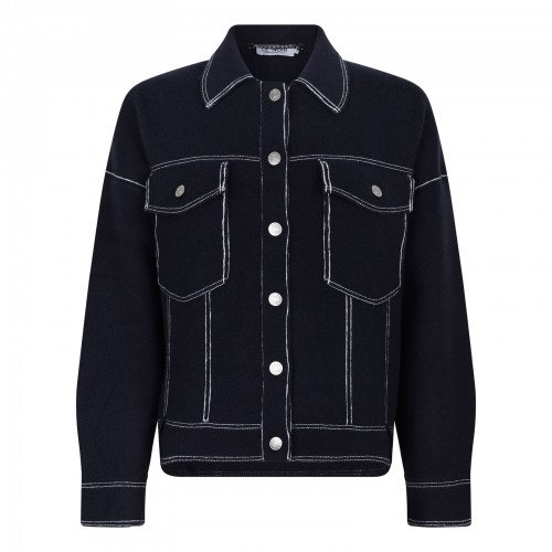 Levana midnight blue overshirt