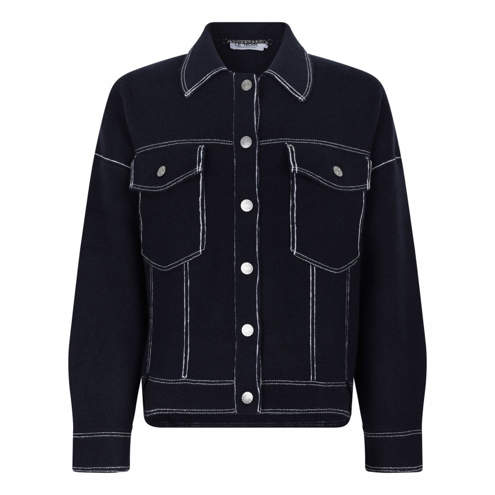 Levana midnight blue overshirt