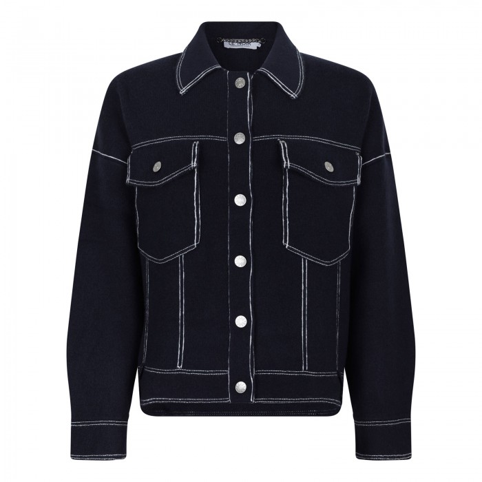 Levana midnight blue overshirt