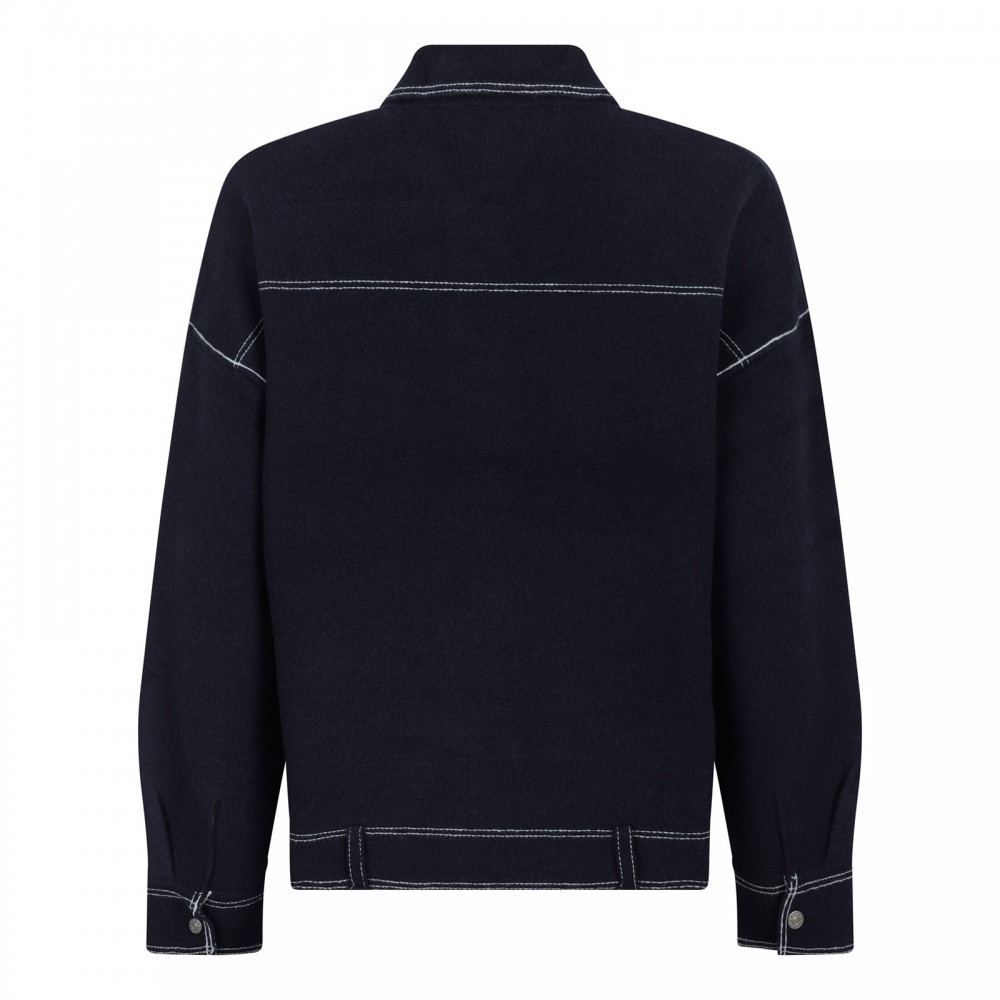 Levana midnight blue overshirt