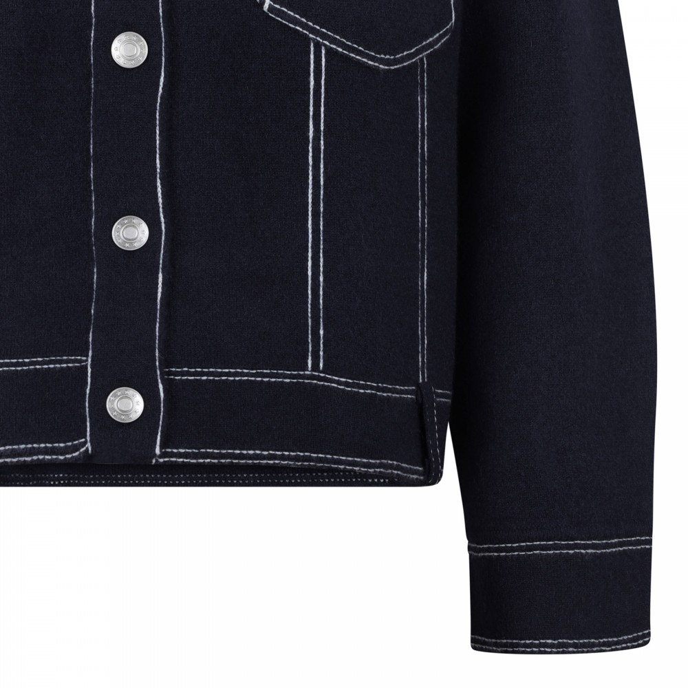 Levana midnight blue overshirt