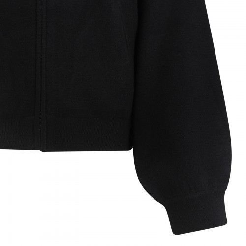 Black wool blend blouson... 2