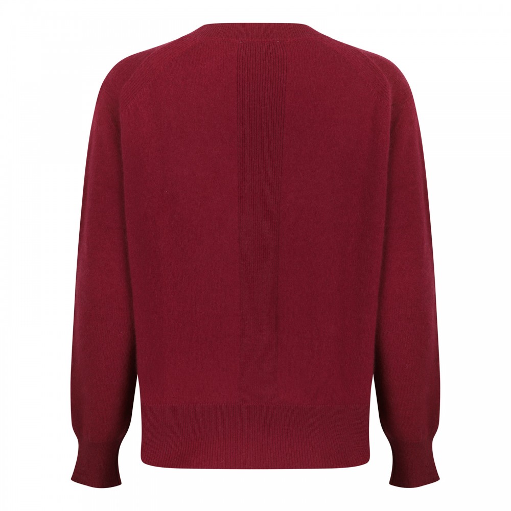 Burgundy cashmere sweater