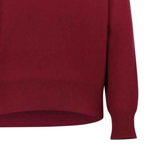 Burgundy cashmere sweater 2