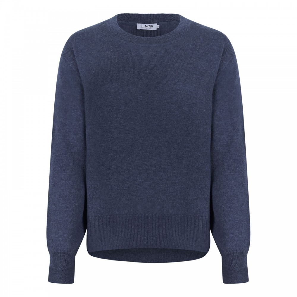Ink blue cashmere sweater