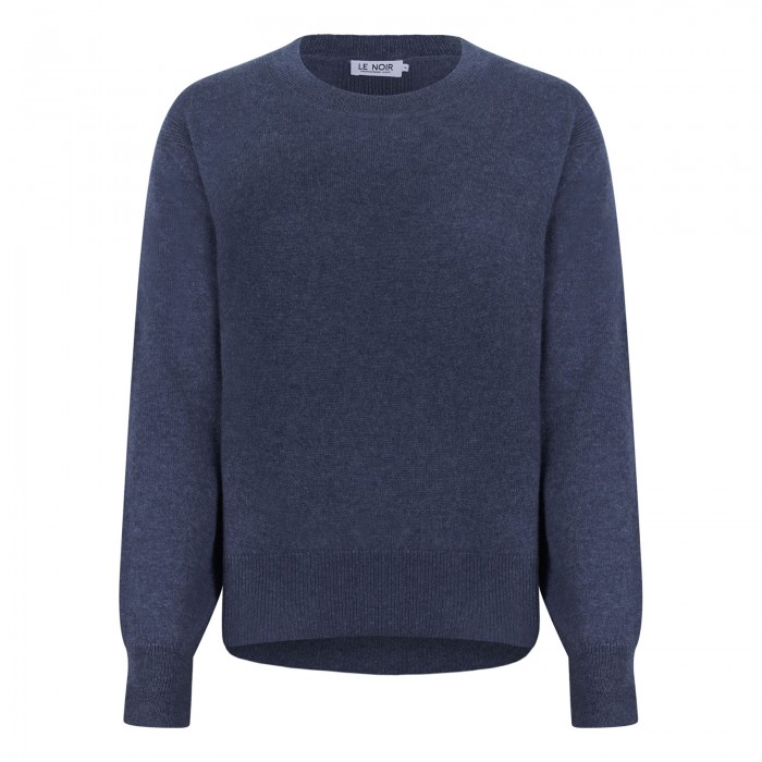 Ink blue cashmere sweater
