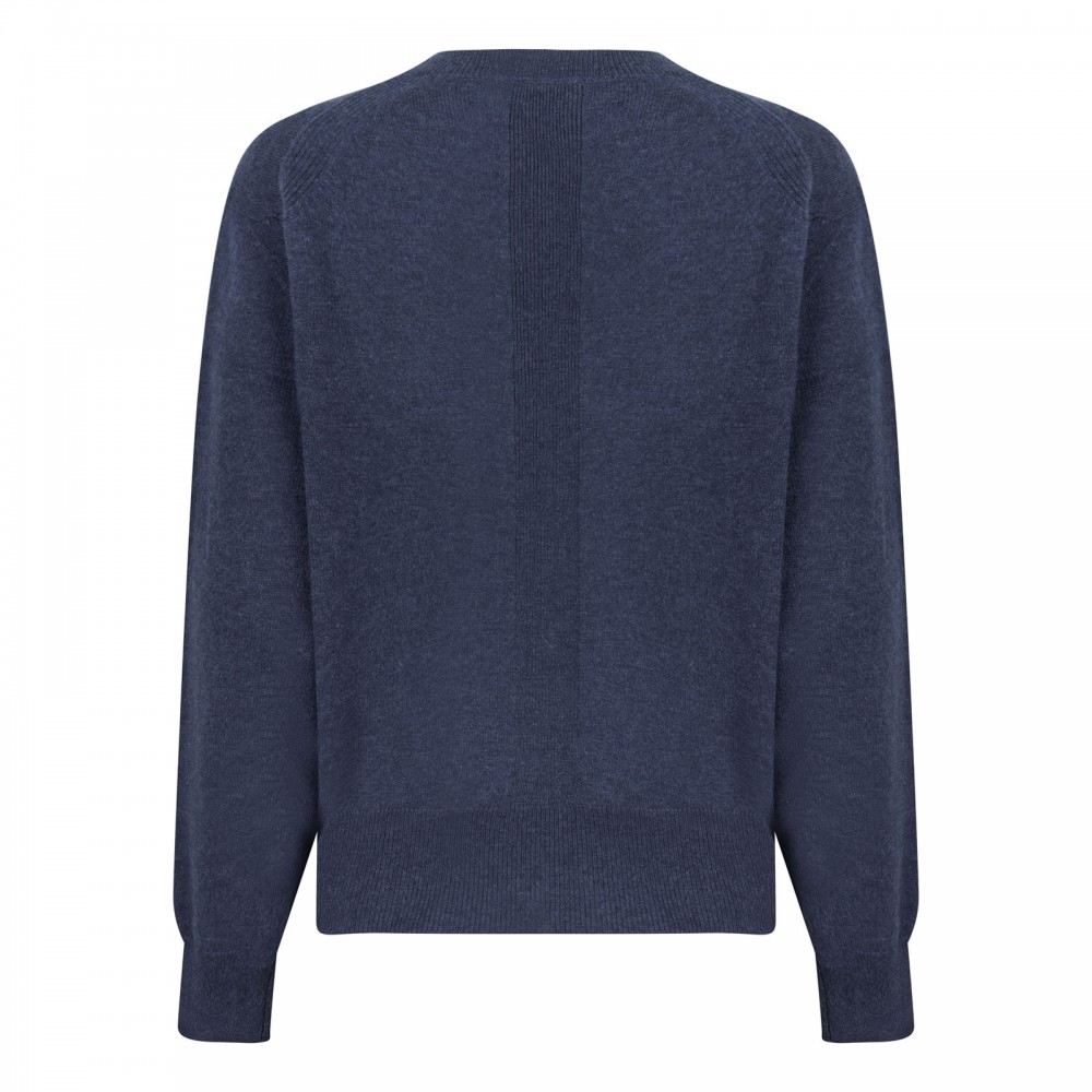 Ink blue cashmere sweater