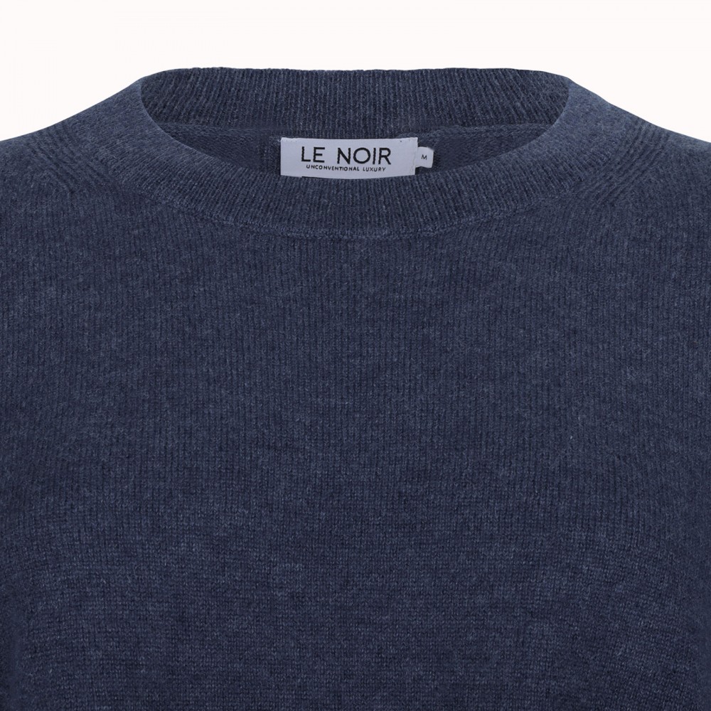 Ink blue cashmere sweater