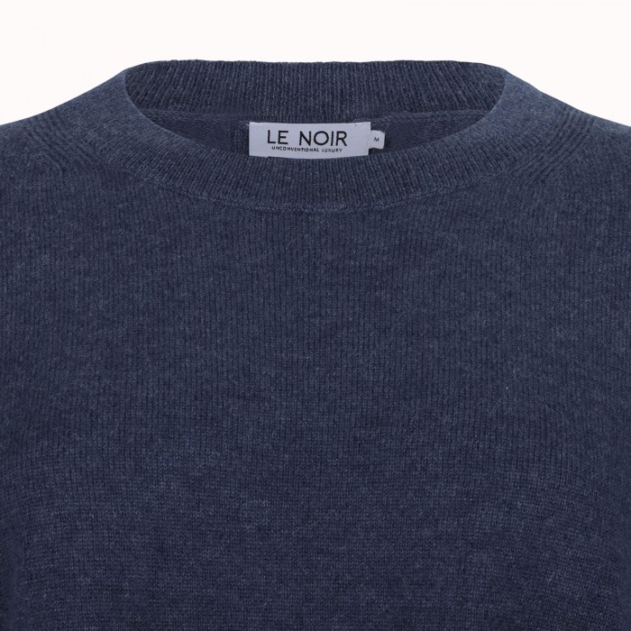 Ink blue cashmere sweater