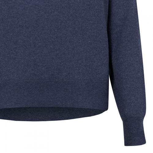 Ink blue cashmere sweater 2