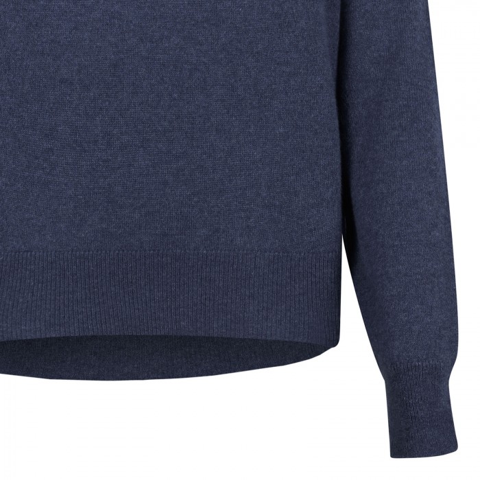 Ink blue cashmere sweater