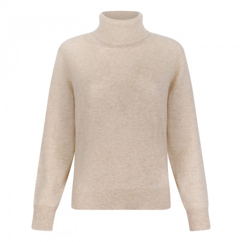 Oatmeal melange cashmere...