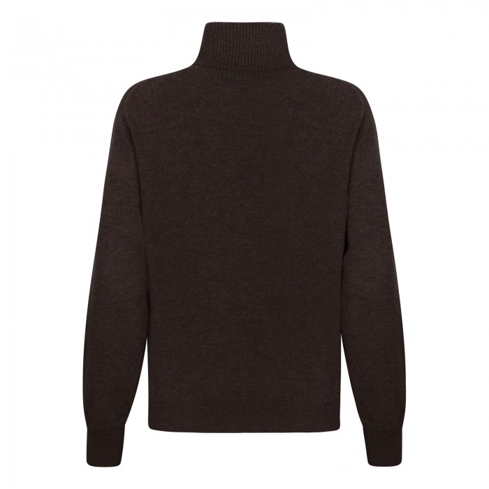 Cocoa hue cashmere sweater