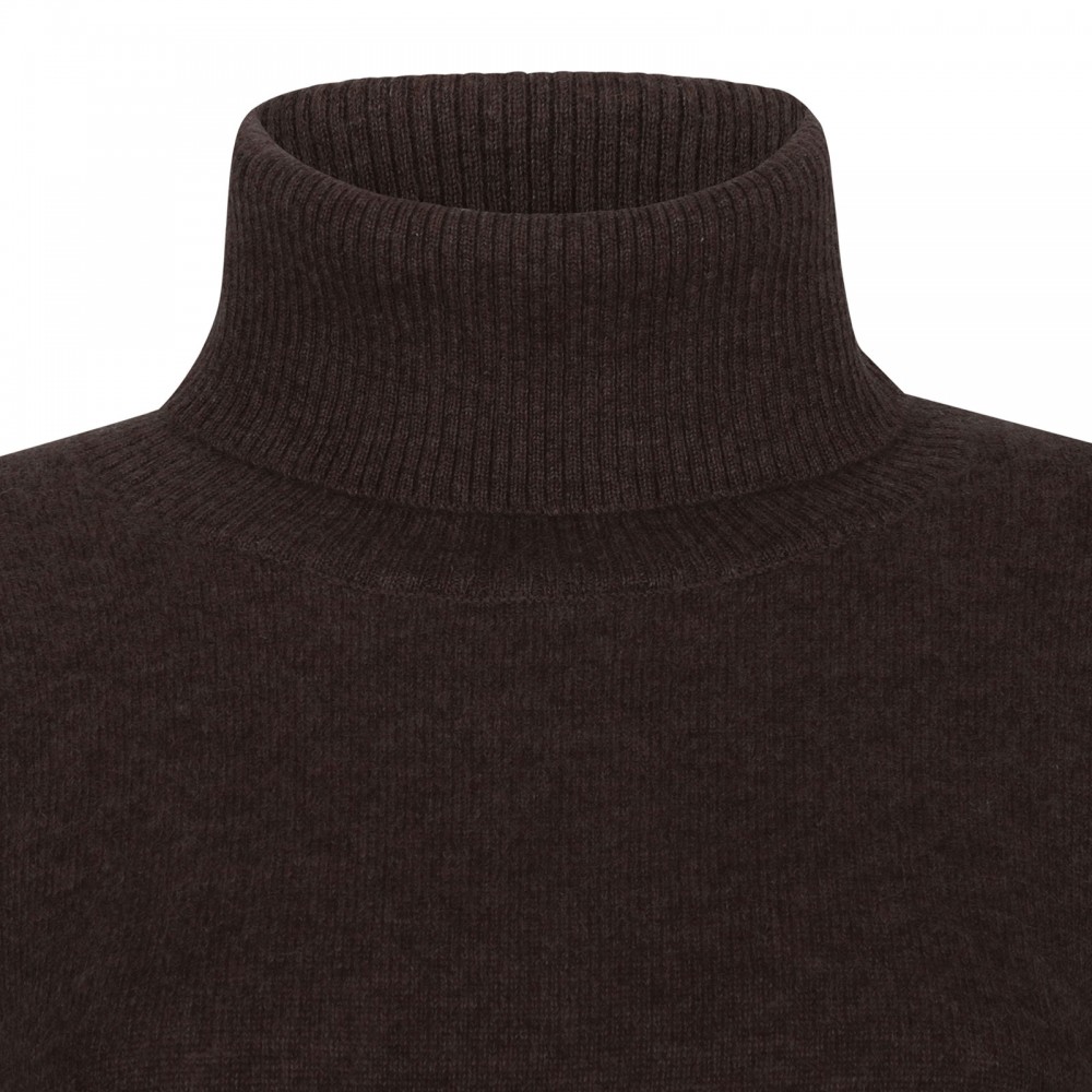 Cocoa hue cashmere sweater