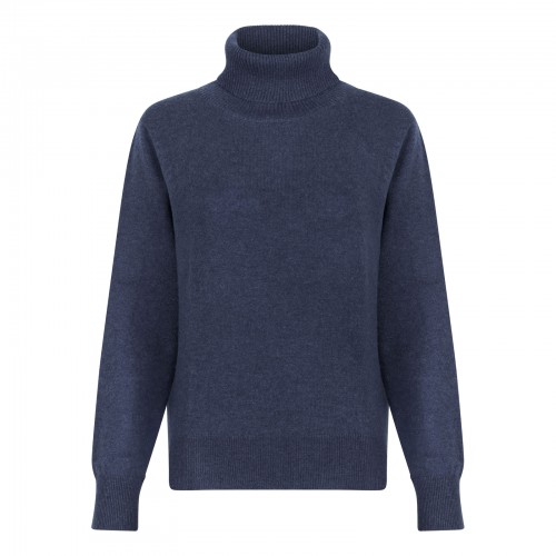 Ink blue cashmere sweater
