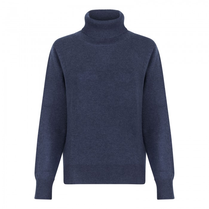 Ink blue cashmere sweater