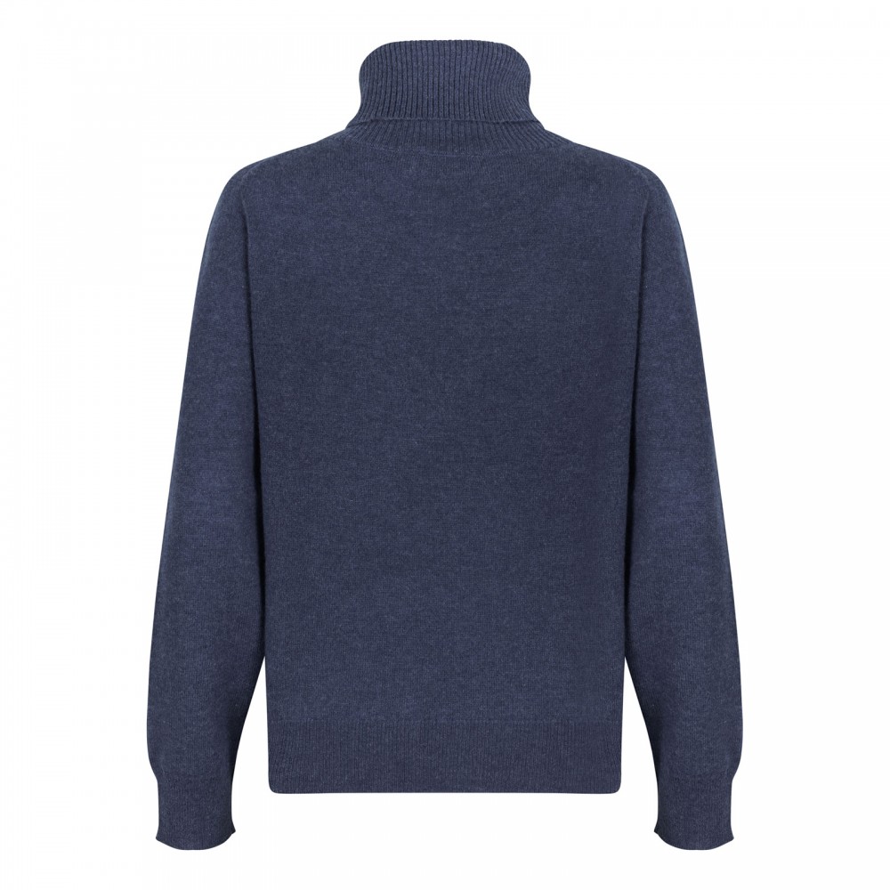 Ink blue cashmere sweater