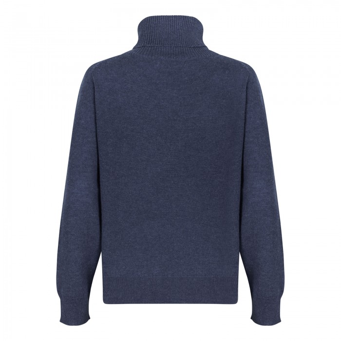Ink blue cashmere sweater