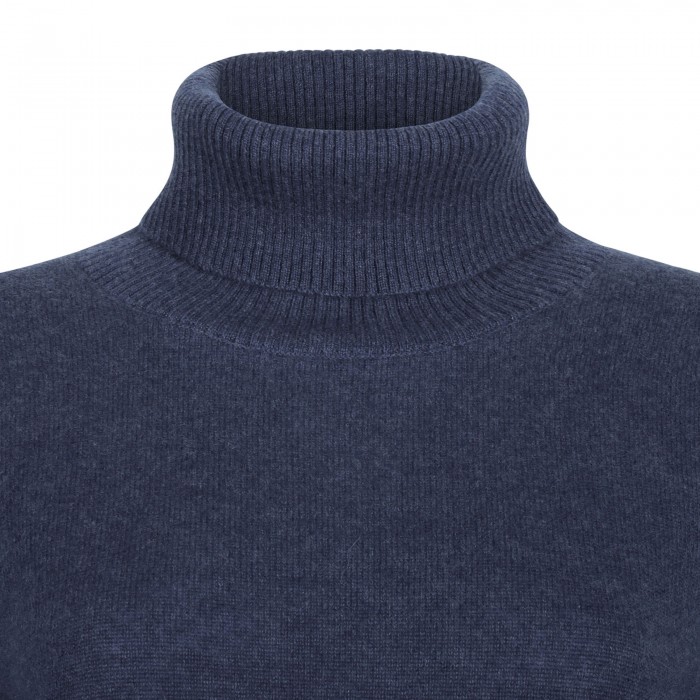 Ink blue cashmere sweater