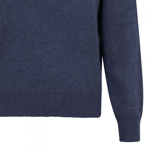 Ink blue cashmere sweater 2
