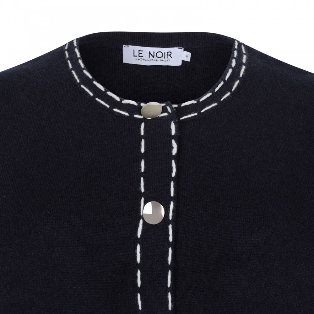 Crop knit jacket